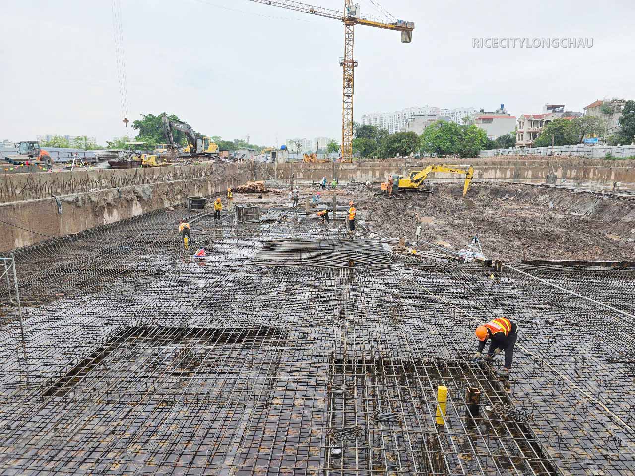 Cập nhật tiến độ xây dựng tòa nhà CT1-NOXH và Hạ tầng tuần 17 năm 2025