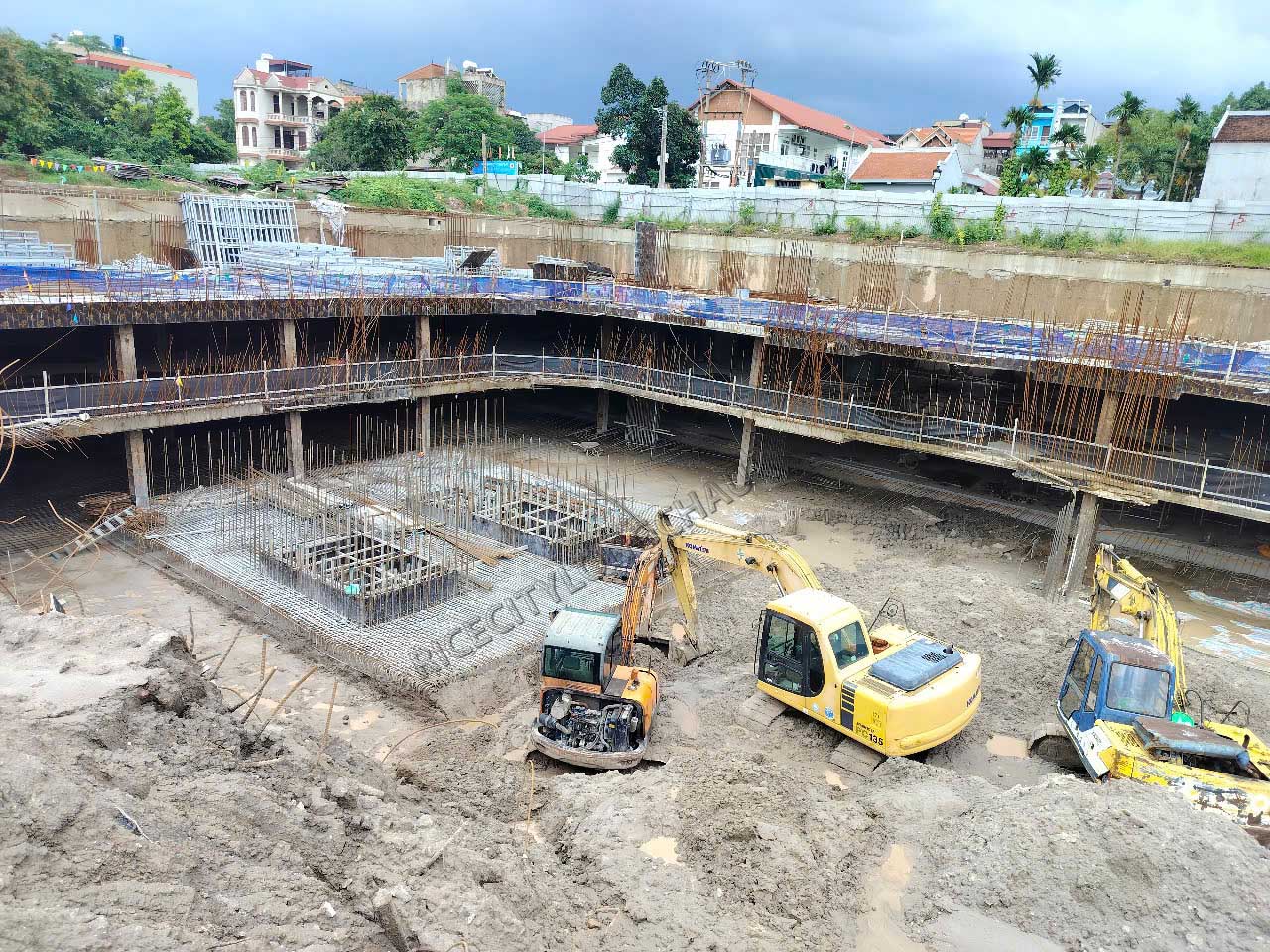 Cập nhật tiến độ xây dựng tòa nhà CT1-NOXH và Hạ tầng ngày 23/07/2025