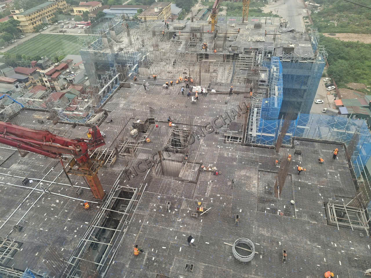 Cập nhật tiến độ xây dựng tòa nhà CT1-NOXH và Hạ tầng ngày 14/04/2026
