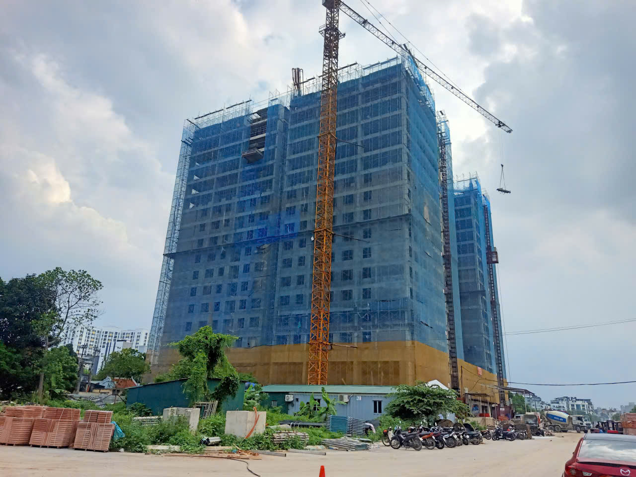 Cập nhật tiến độ xây dựng tòa nhà CT1-NOXH và Hạ tầng ngày 21/05/2026