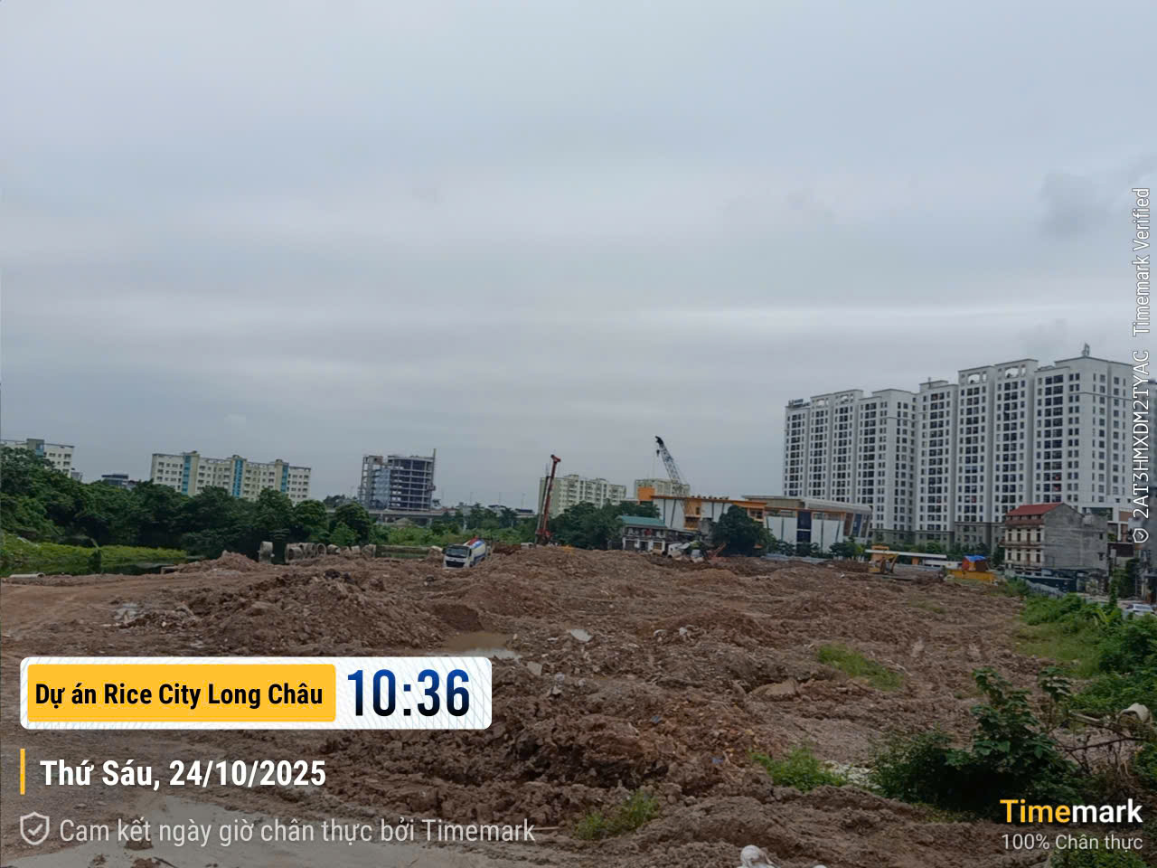 Cập nhật tiến độ xây dựng tòa nhà CT2+CT3 -NOXH và Hạ tầng ngày 25/10/2025