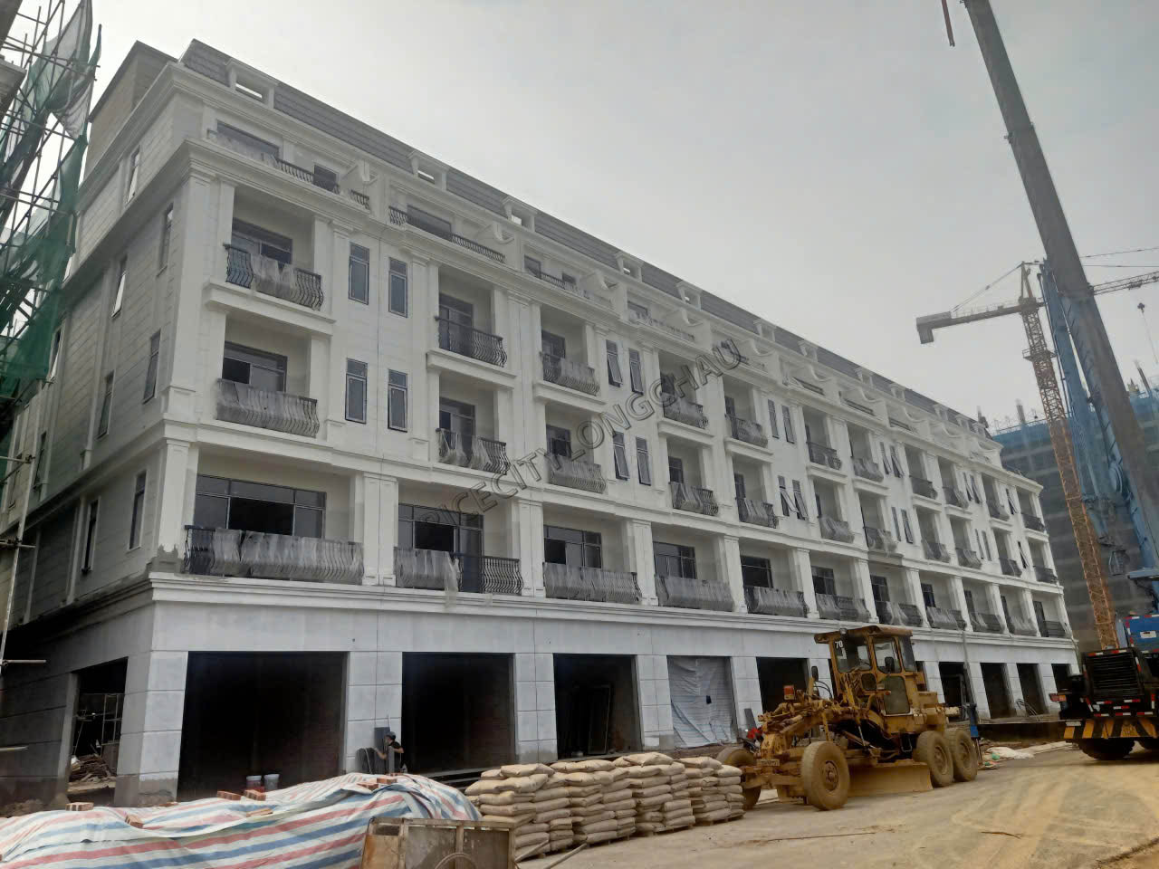 Cập nhật tiến độ xây dựng Khu nhà Phố Liền kề- Rice City Long Châu ngày 12/03/2026
